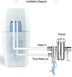 Faucet Diverter Valve with Aerator M22 Female Thread,Faucet Adapter for 3/8" RO Tubing,Faucet Connector for Water Diversion for Countertop water Filter (Fits Two Way 3/8" OD Tubing)