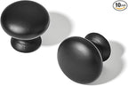 TUNNY 10 Pack Cabinet Knob- Matte Blcak Furniture Hardware Handles for Kitchen Cabinets Bedroom Dresser Wardrobe Cabinet Pulls