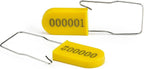 1000PCS Plastic Padlock Security Seals Metal Wire Padlocks Electric Meter Seal Disposable Anti-Tamper Lock Numbered Anti Tamper Tag Hasps Yellow