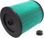 17912 & 9-17912 HEPA Vacuum Filter Compatible with Filter No.9-17912 fits 5, 6,8,9,12,14,16 and 32 gal vacs or larger made after 1988