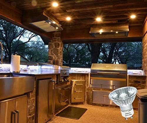 Vinaco GU10 Bulb 6 Pack, MR16 Halogen, Warm White 2800K, Dimmable For NP5 GU10 25W Bulb Candle Warmer, Track Light, Hood Bulbs