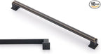 10 Pack 12.6 Inch(320mm) Hole Center Oil Rubbed Bronze Modern Cabinet Pulls Kitchen Cabinet Handles Kitchen Cabinet Hardware Timeless Drawer Pulls for Dresser Cupboard Wardrobe, ORB(12.6x10)
