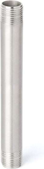 TAISHER 4PCS Stainless Steel Pipe Fittings, 1/4" NPT x 1/4" NPT Male Threaded, 8" Length Nipple Cast Pipe
