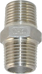 1/8" ~2" NPT Male Threaded Hex Nipple,Stainless Steel 304 Quick Coupler Pipe Fitting (1/2")