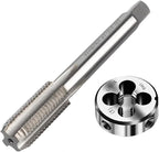 1/2-18 Tap And Die Set, Machine Thread Tap And Round Thread Die Right Hand HSS Taper