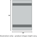 GOLD TEXTILES New Cotton Blend White Restaurant Bar Mops Kitchen Towels (12, Green Stripe)