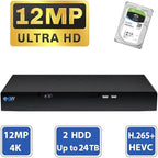 GW Security 32 Channel NVR UltraHD 4K Face Recognition NDAA & TAA Compliant Security Camera System with 24 x 8MP @25FPS Outdoor & Indoor PoE Bullet Cameras, 10 Smart AI Functions