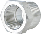 Joywayus Stainless Steel Hex Head Bushing Reducer Pipe Fitting 1/2 NPT Male × 3/8 NPT Female (Pack of 2)