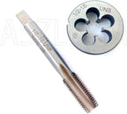 1/2-18 Tap And Die Set, Machine Thread Tap And Round Thread Die Right Hand HSS Taper