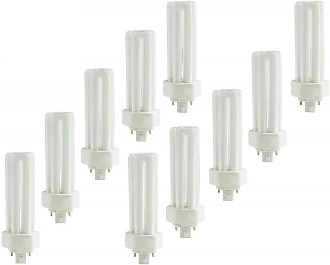 Circle 10 Pack PLT-32W 835, 4 Pin GX24Q-3, 32 Watt Triple Tube, Compact Fluorescent Light Bulb…
