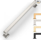 10 Pack 6.25 Inch Brushed Satin Nickel Cabinet Pulls - Kitchen Cabinet Hardware and Handles for Cabinets and Cupboards