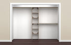 ClosetMaid 1951140 SuiteSymphony 16-Inch Closet Organizer with Shelves, Natural Gray