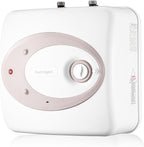 Electric Mini Tank Water Heater-4 Gallon Under Sink Instant Hot Water for RV, Camper, Kitchen, Food Truck, 120V 1500W, Dusty Rose, Wall or Floor Mounted