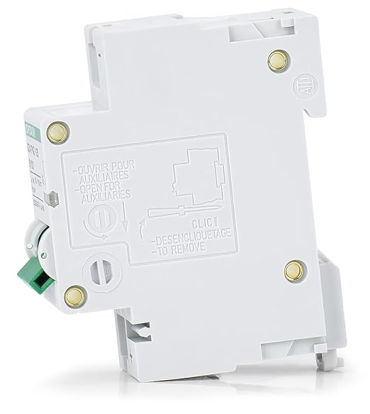 12V-110V DC Miniature Circuit Breaker, 80 Amp 1 Pole Battery Breaker Protector for Solar PV System and RV, Thermal Magnetic Trip, DIN Rail Mount, High Current DC Disconnect Switch MCB 1P B80