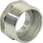 1-1/2" Male NPT to 1" Female NPT Female Reducing/Reducer Bushing Pipe Fitting,Adapter,Stainless Steel SS 304 Hex Bushing
