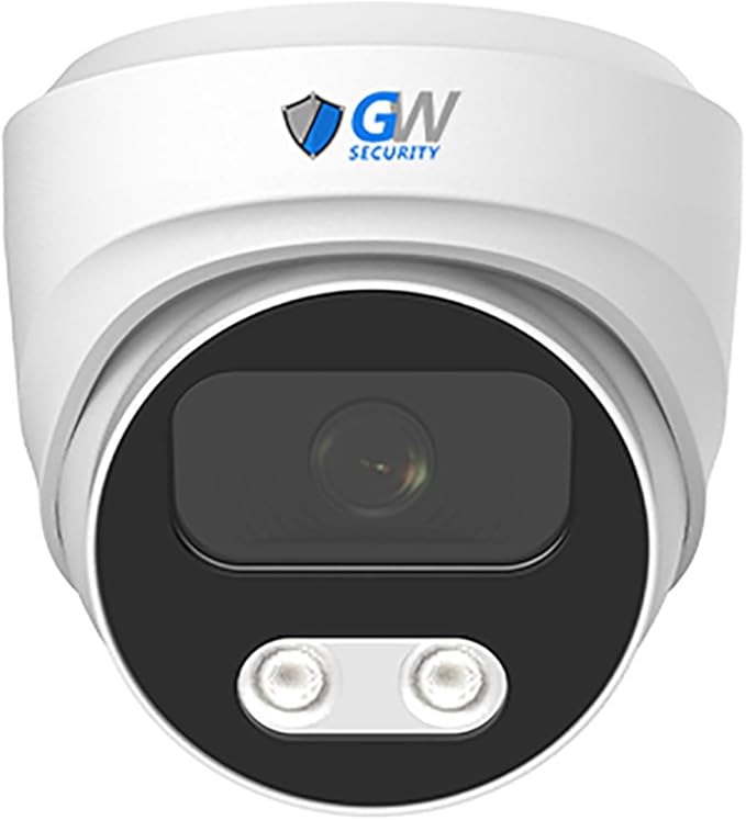 GW Security 8 Channel 12MP NVR 4K Security Camera System with 4 x 8MP PoE Spotlight Color Night Vision Outdoor/Indoor Microphone Dome Cameras, Smart AI Human/Vehicle Detection