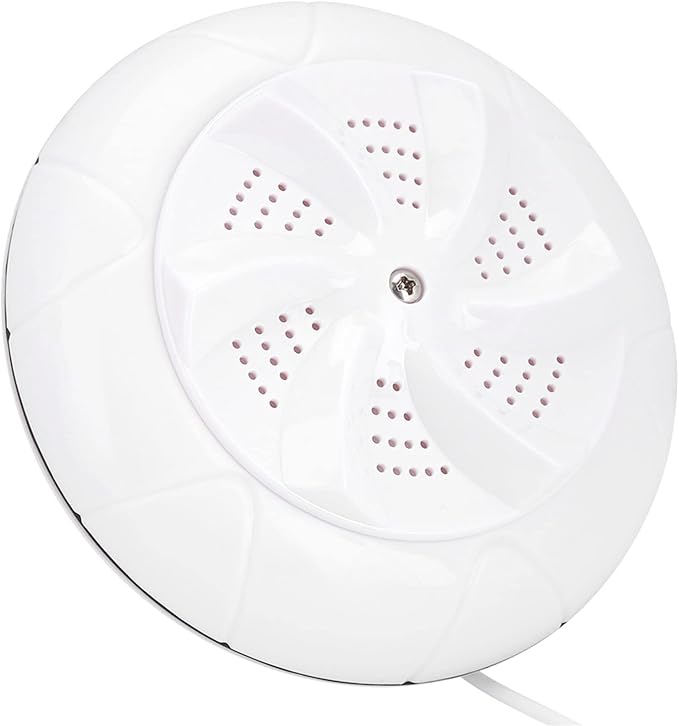 Mini Portable Household Washing Machine Ultrasound Turbo Washer Laundry for Travel (White)