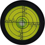 High Precision Horizontal Bubble Cardan Level Horizontal Bead Leveler Round Bubble Spirit Level Diameter 30mm (Green) (30X10mm（With magnetic))