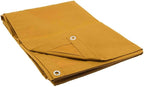 Mytee Products 8' x 12' Tan 12oz Canvas Tarp with Grommets - Water Resistant - Heavy Duty Canvas Tarps - Multipurpose Tarpaulin Cover for Canopy Tent, Roof, Camping, Semi Trucks & Cargo