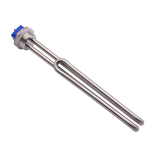 DERNORD 120V 1650W Foldback Water Heater Element Screw-In Lime Life Heating Element with Low Watt Density