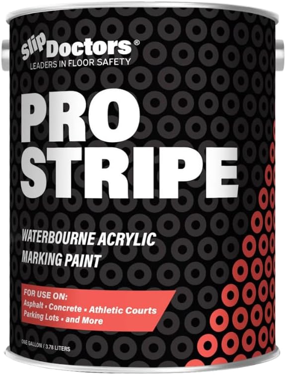Pro Stripe Line Marking Paint – Courts, Parking Lots & Surface Restoration - (White, 1 Gallon)