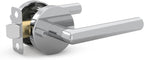 Mega Handles Ronn Privacy Lever & Lock Door Handle Set for Hallway, Closet and Bathroom, Keyless Lock, Heavy Duty Door Levers, Fits All Standard Door Sizes, Screws Included - Polished Chrome (1 Pack)
