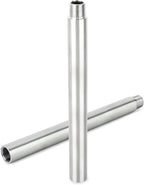 TAISHER 2PCS Stainless Steel Pipe Fittings, 1/2" NPT Male x 1/2" NPT Female Threaded, 10" Length Nipple Cast Pipe