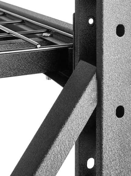 Generic Heavy Duty Member Mark 4-Shelf Industrial Storage Rack in Black, 77"" W x 24"" D x 72"" H (3 PACK)