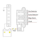Blue Sea Systems 5045 ST Blade Fuse Block Compact 4-Circuit with Cover, 100 Amps