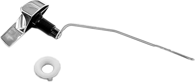Universal Side Mount Toilet Handle Fit for Kohler 87115-CP, Left Toilet Flusher Replacement Kit Compatible with Kohler/TOTO Toilet Tank, Polish Chrome, 1-Pack
