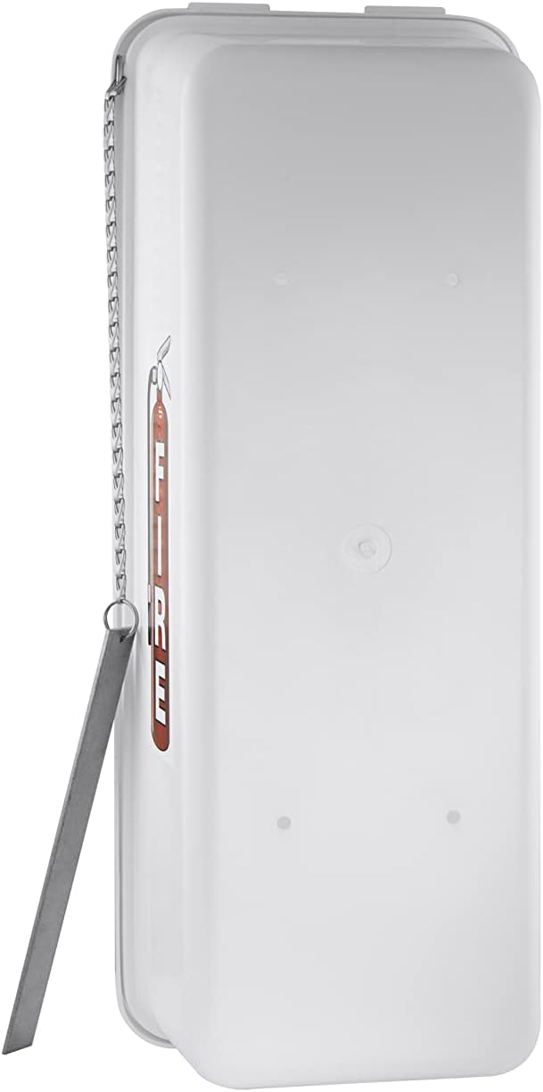 Fire Extinguisher Cabinet Fire Extinguisher Box Outdoor Fire Cabinet Mounted Fire Extinguisher Cabinet Fire Extinguisher Cover (White with Breaker Bar Attachment, Rx350, Plastic, 20 Pounds, 3, AKA1)