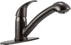 Dura Faucet DF-NMK852-VB RV Pull-Out Swivel Single Handle Kitchen Sink Faucet - One-Hole (Venetian Bronze)