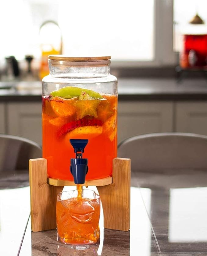 Replacement Cooler Faucet Water Bottle Jug,Water Dispenser Tap Set,BPA-Free Plastic Spigot Spout Water Beverage Lever Pour Dispenser Valve,Water Crock Tap (4 Blue)