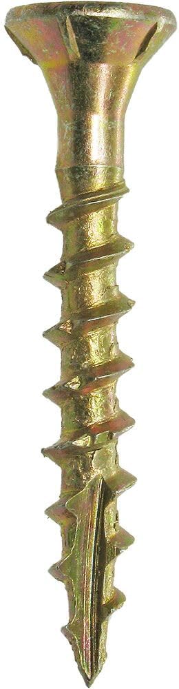 Grip-Rite 114GCS5#8 x 1-1/4", T25 Star Drive Gold Construction Wood Screw, 5lb Box