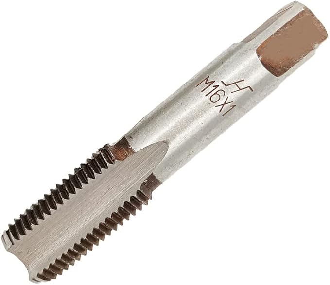 16mm x 1 HSS Metric Tap and Die Set Right Hand Thread,Tapping DIY Tool 3pcs (M16 x 1mm)