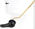 Hygie Rinse Metal Toilet Handle Replacement Kit Universal Side Mount Fit, Toilet Lever Compatible with American Standard/Glacier Bay/Gerber, Toilet Flush Handle with Flapper Chain, Oil Rubbed Bronze