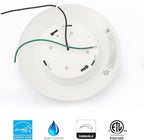 40 Packs 6 Inch LED Low Profile Recessed & Surface Mount Disk Light, Round, 15W, >900 Lumens, 5000K Daylight White, CRI80, Driverless Design, Dimmable, ETL Listed, White