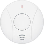 1 Pack Smoke Detector Battery Operated with Photoelectric Sensor and Silence Button, Travel Portable