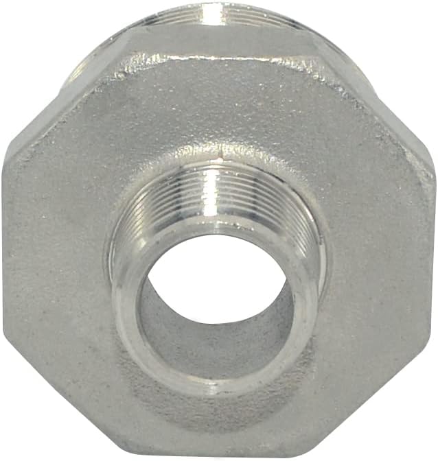 1-1/4" x 1/2" Male Threaded Reducing Nipple Fitting/Adapter,Stainless Steel SS304 NPT Pipe Hex Reducer