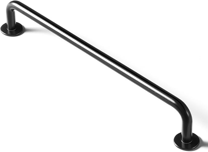 Goo-Ki 6 Pack Matte Black Cabinet Handles, 7.56 Inch(192mm) c-c Solid Drawer Pulls Bar Pull Modern Kitchen Hardware for Dresser Wardrobe Cupboard Bathroom, 9338MB-192