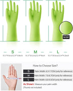 Alimat PluS 3 Pack Reusable Cleaning Gloves Latex Free, Dishwashing Rubber Gloves for Cleaning, Waterproof Household Gloves for Laundry, Gardening (Small, Without Liner)