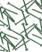 Wood Screws 2 inch, 700pcs Countersunk Self Tapping Screws #8 x 2, Carbon Steel, Against Rust and Corrosion Screw, Green Coated Exterior Wood/Deck Screws, Star Drive with Bit