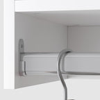 Modular Closet System, 40" Wide Closet Organizer System with Hanging, Wood Tower Closet Storage for Walk In Closets, Wall Mounted Wardrobe Organizer Kit System, Bedroom, White