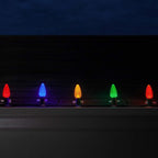 Wintergreen Lighting 25 Pack OptiCore Multicolor C9 LED Christmas Light Bulbs - Replacement Christmas Light Bulbs, Heavy Duty Polycarbonate, E17 Base (Faceted)