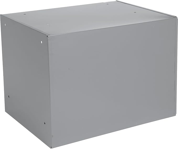 Global Industrial Durham Steel Compartment Box Rack with 4 Adjustable Divider Compartment Boxes, 20 x 15-3/4 x 15