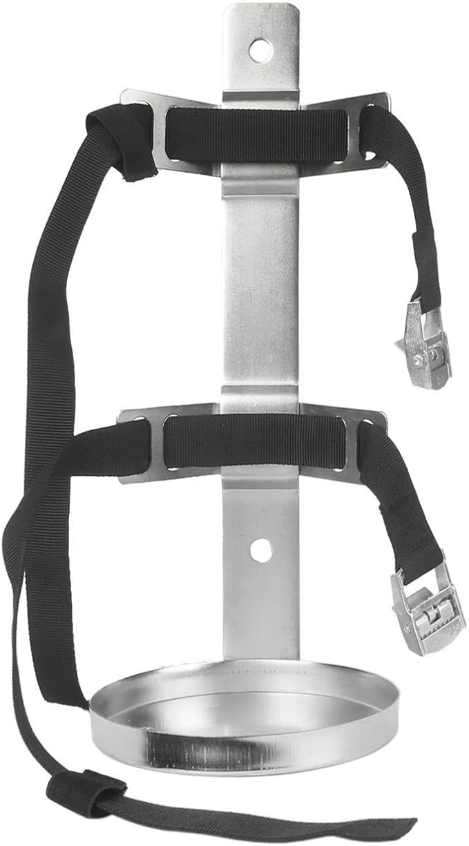 Fire Extinguisher Mount,Stainless Steel,Wall Hanging Bracket,Fire Extinguisher Holder for Home, Car, RV, Truck, for 5-Pound Fire Extinguisher