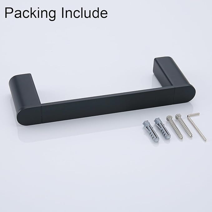 RANDOM Matte Black Towel Bar for Bathroom Kitchen 9 Inches Hand Towel Holder SUS304 Stainless Steel Towel Rack Kitchen Rag Towel Rod Wall Mounted.96026-2-9MB