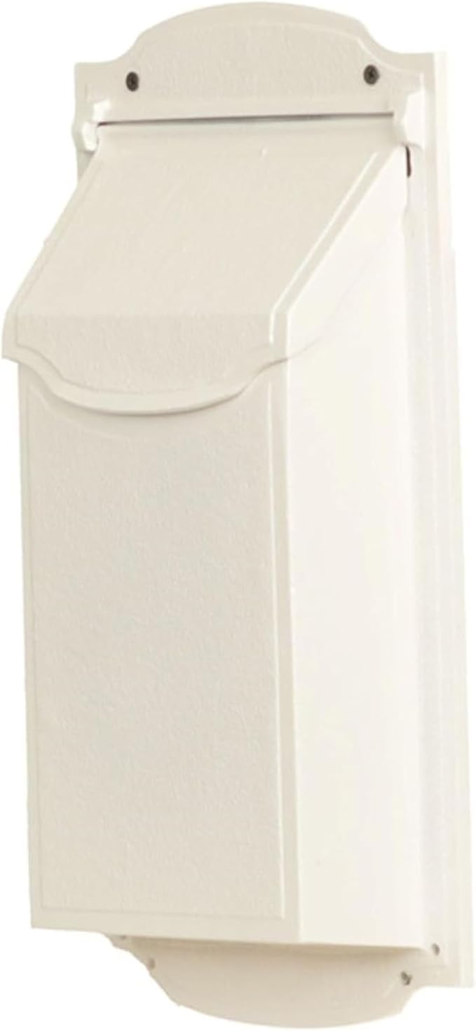 Special Lite Contemporary Vertical Wall Mount Mailbox - White Aluminum Mailbox for Wall Mount - SVC-1002-WH