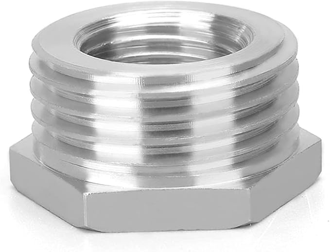 Joywayus Stainless Steel Hex Head Bushing Reducer Pipe Fitting 1-1/2 NPT Male × 3/4 NPT Female (Pack of 2)