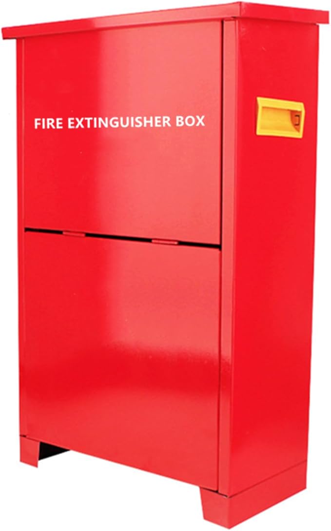 Fire Extinguisher Cabinet for 5-10 pounds Extinguisher 21.3'' x 12.6'' x 6.7'' Accommodate Two Extinguisher Indoor/Outdoor Ground Fire Extinguisher Box Waterproof Dustproof